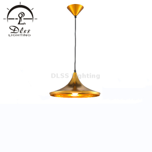 مصباح السقف الحديث المصغر لجزيرة المطبخ مع غطاء ذهبي قابل للتعديل الارتفاع