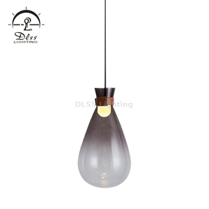 إضاءة متدلية من الزجاج المنفوخ للمطبخ أضواء lsland حديثة معلقة على السقف تصميم أبيض LED مصباح متدلي